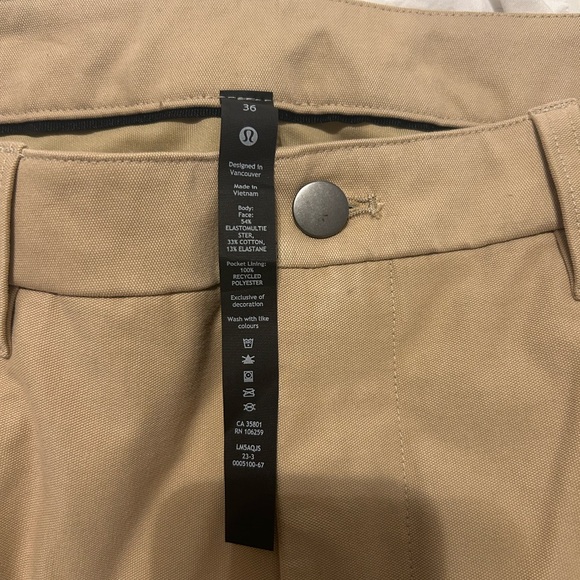 lululemon athletica Men's Khaki Chinos - Picture 3 of 4